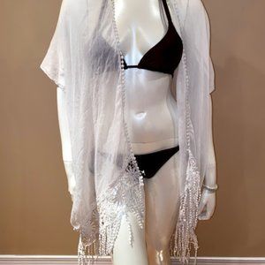 Hinge White Bikini Coverup